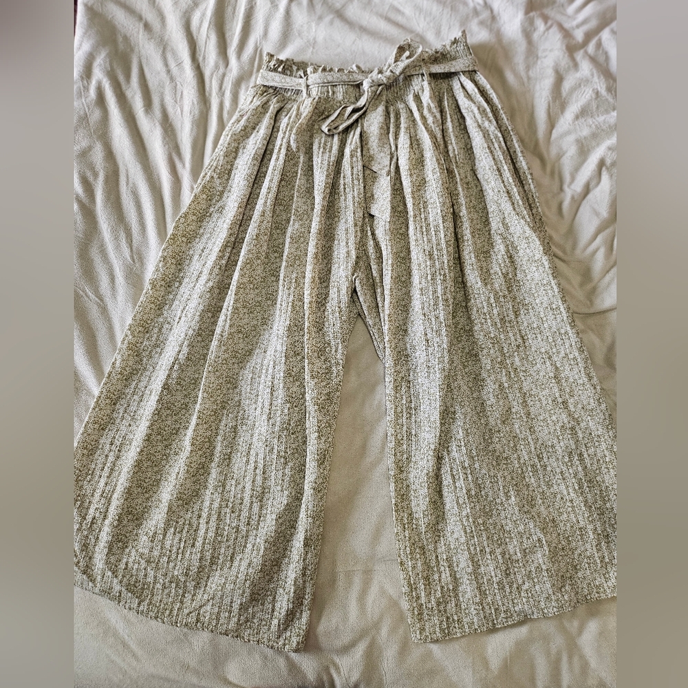 Flowy Green Wide Leg PANTS